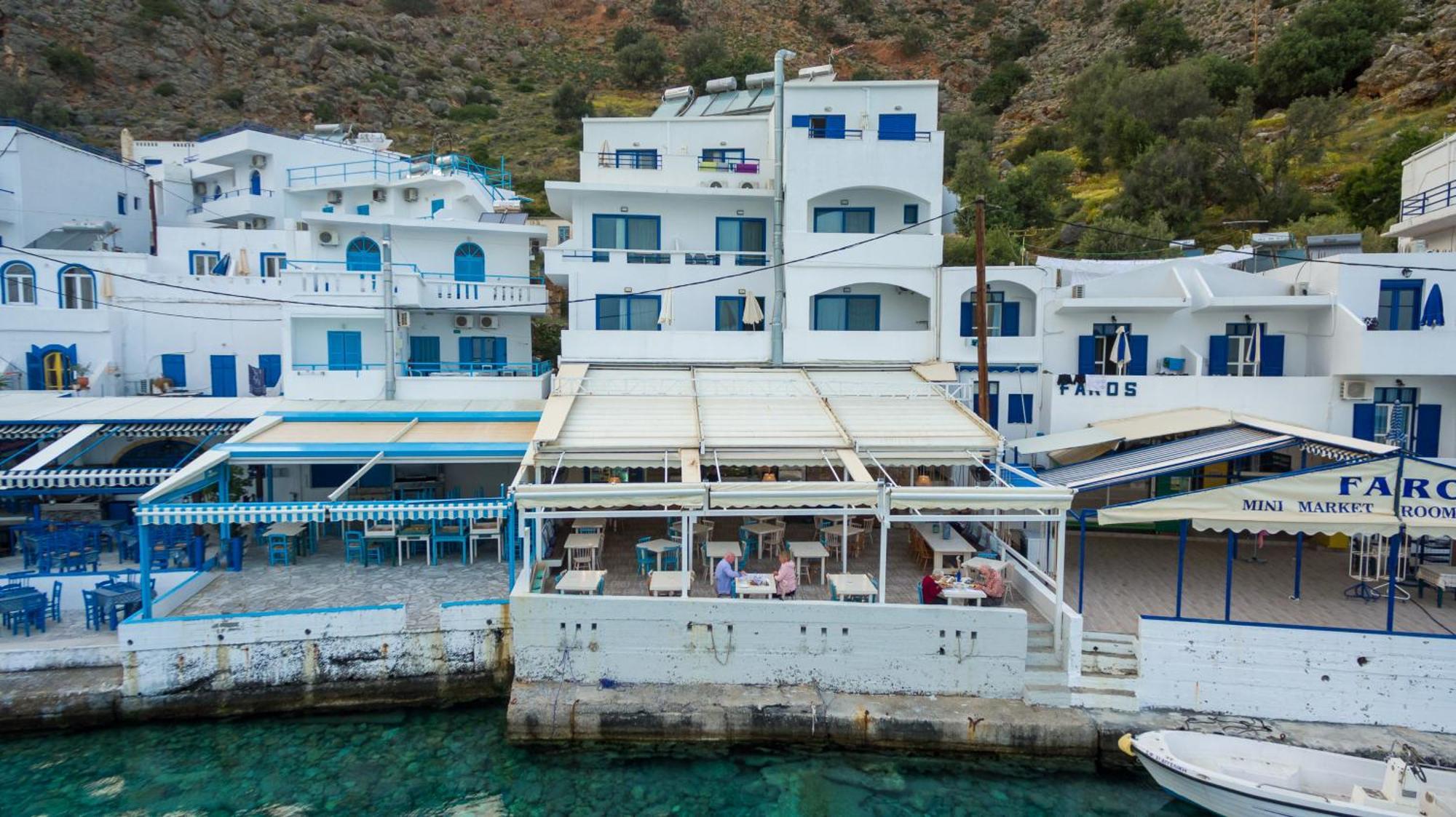 Kyma Hotel Loutro Bagian luar foto