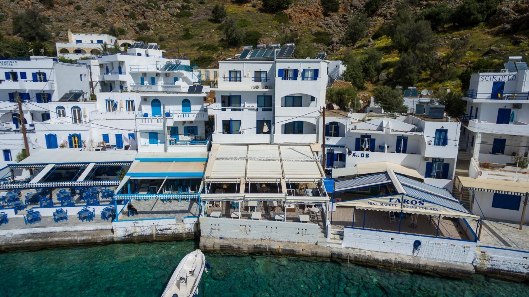 Kyma Hotel Loutro Bagian luar foto
