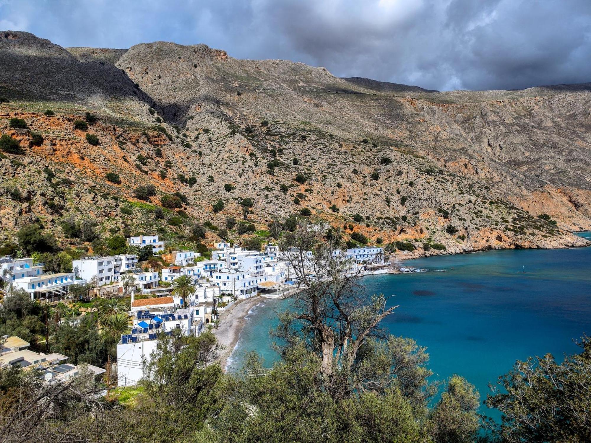 Kyma Hotel Loutro Bagian luar foto